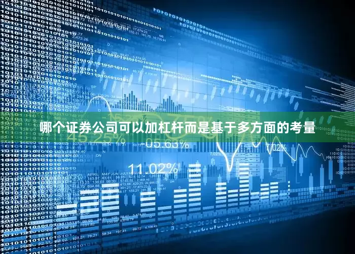 哪个证券公司可以加杠杆而是基于多方面的考量