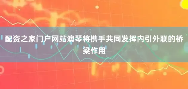 配资之家门户网站澳琴将携手共同发挥内引外联的桥梁作用